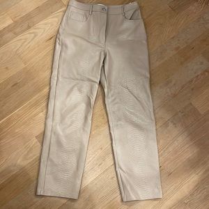 Wilfred Faux Leather Beige Pants (10)
